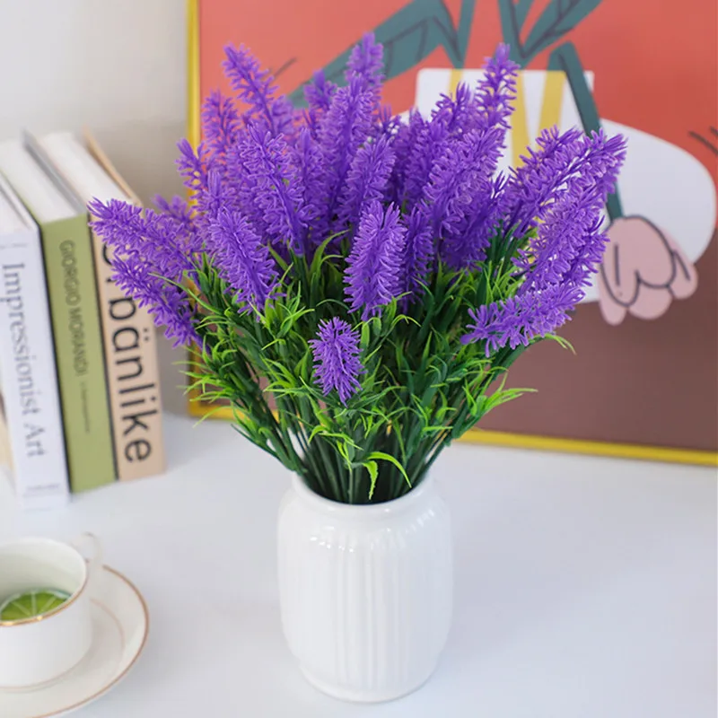 White Purple Pink Available Artificial Flower Bouquet Lavender Plastic Fake Plant For Home Living Room Table Decoration 100 Pcs
White Purple Pink Available Artificial Flower Bouquet Lavender Plastic Fake Plant For Home Living Room Table Decoration 100 Pcs