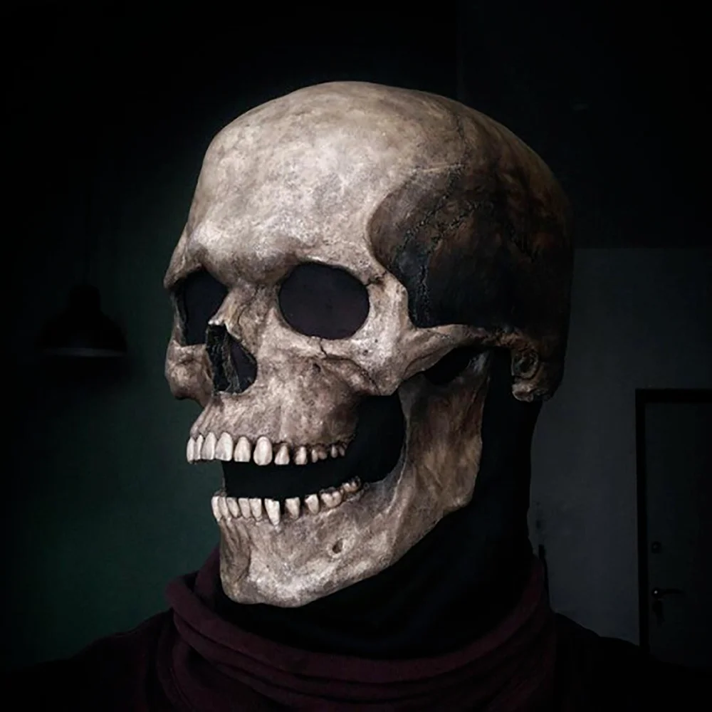 Halloween Mask Movable Jaw Full Head Skull Mask Halloween Decoration Horror Scary Mask Cosplay Party Decor 2023 Skull Helmet 
Halloween Mask Movable Jaw Full Head Skull Mask Halloween Decoration Horror Scary Mask Cosplay Party Decor 2023 Skull Helmet