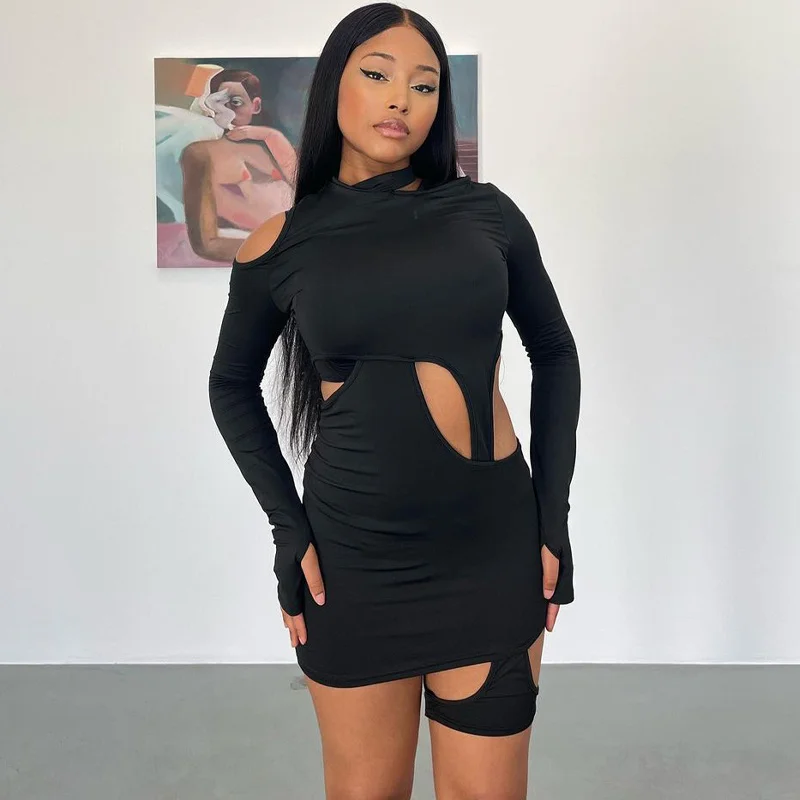 Zoctuo Autumn Sexy Y2K Clothes Hollow Out Long Sleeve Irregular Bodycon Mini Dress For Women 2022 Club Party Streetwear Outfits
Zoctuo Autumn Sexy Y2K Clothes Hollow Out Long Sleeve Irregular Bodycon Mini Dress For Women 2022 Club Party Streetwear Outfits