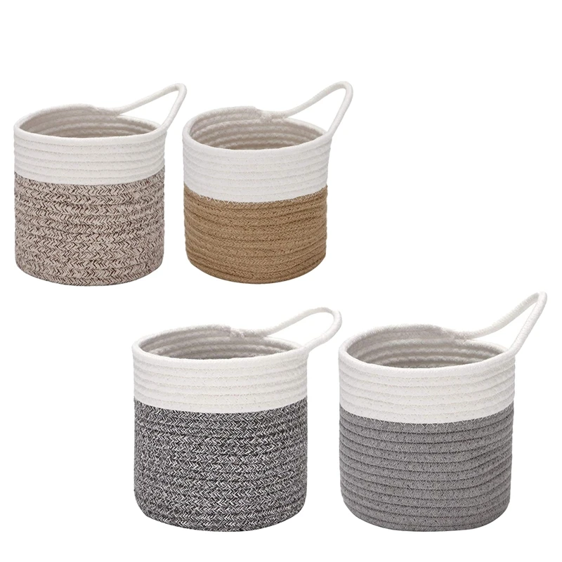 2 шт. подвесные корзины из хлопчатобумажной веревки, фотоподвесная сумка для велосипеда, горшок для растений, настенный органайзер для ключ... 
2 шт. подвесные корзины из хлопчатобумажной веревки, фотоподвесная сумка для велосипеда, горшок для растений, настенный органайзер для ключ...