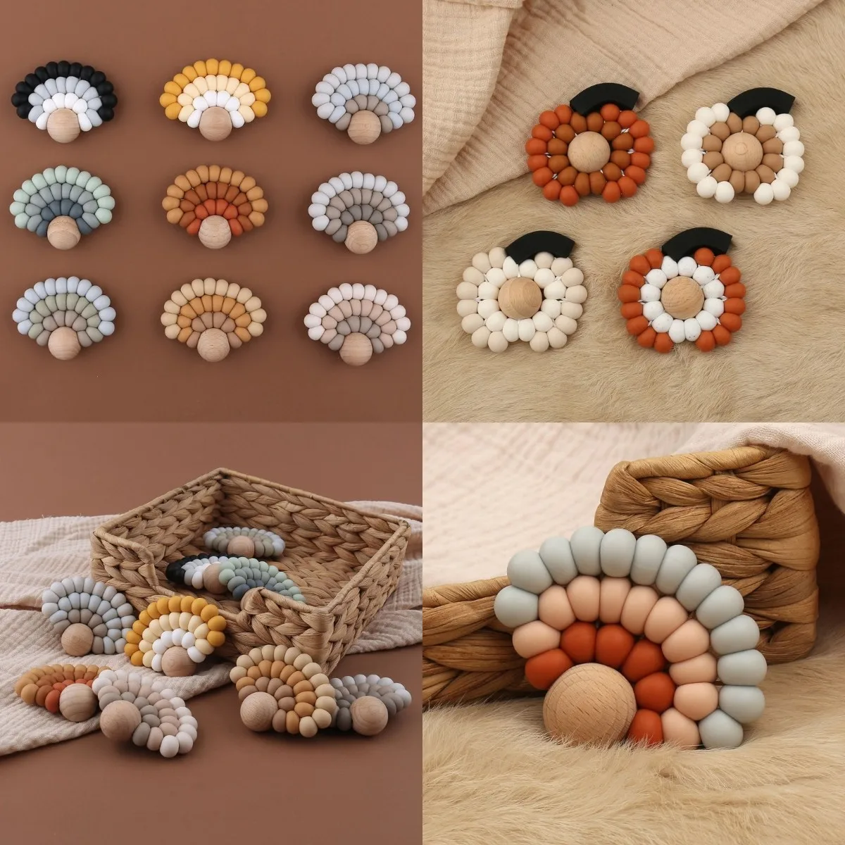 1PC Silicone Beads Teether Wooden Beads Bracelet Nursing Teething Toys BPA Free DIY Baby Teethers Gift
1PC Silicone Beads Teether Wooden Beads Bracelet Nursing Teething Toys BPA Free DIY Baby Teethers Gift