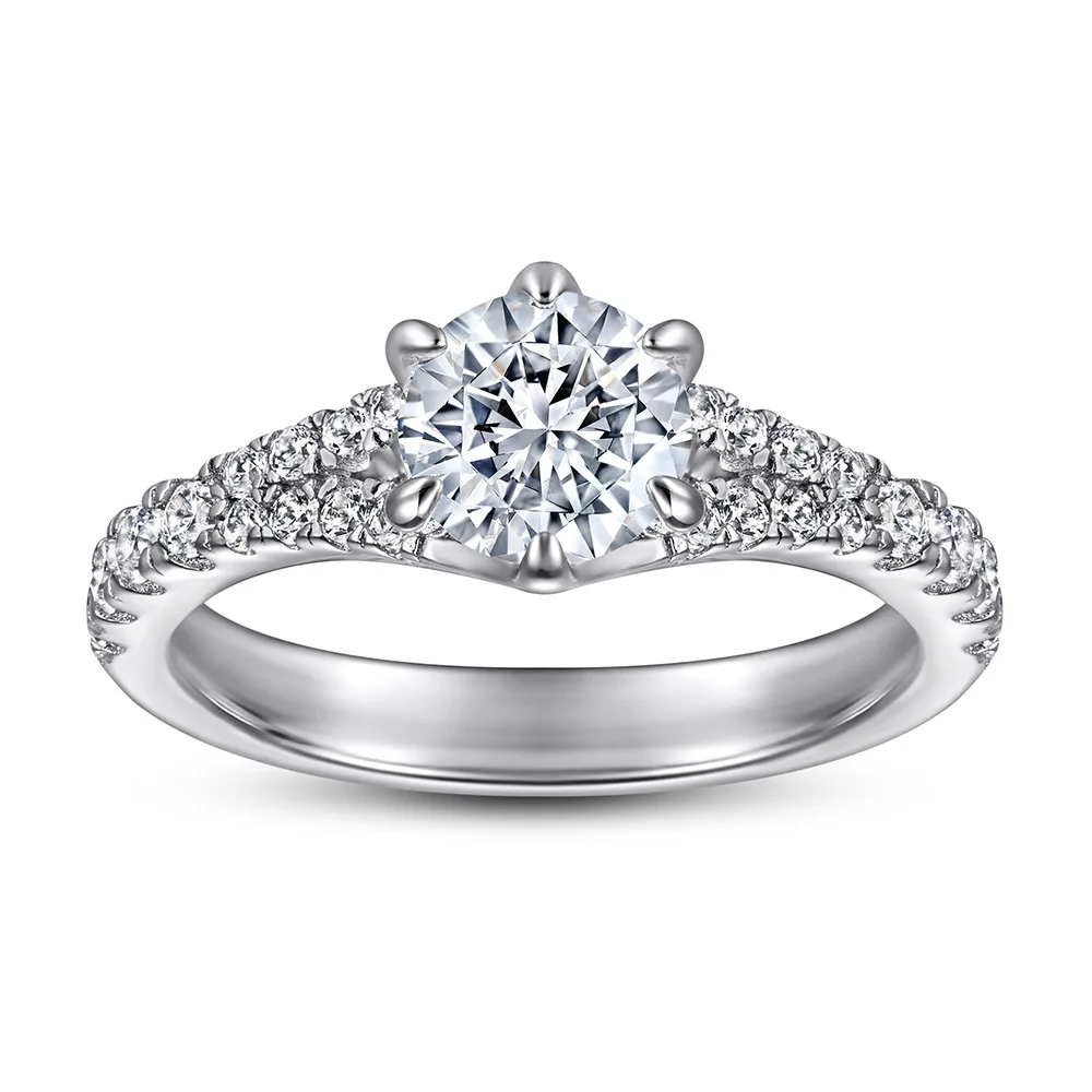 Trend new S925 silver ring diamond ring jewelry fashion cross six-claw inlaid 5A zircon
Trend new S925 silver ring diamond ring jewelry fashion cross six-claw inlaid 5A zircon