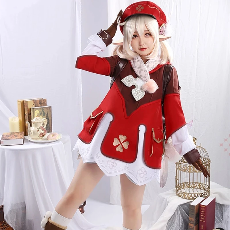 Girl Genshin Impact Klee Cosplay Costume Klee Backpack with Dodoco Carnival Halloween Costume for Women Birthday Party Clothes
Girl Genshin Impact Klee Cosplay Costume Klee Backpack with Dodoco Carnival Halloween Costume for Women Birthday Party Clothes