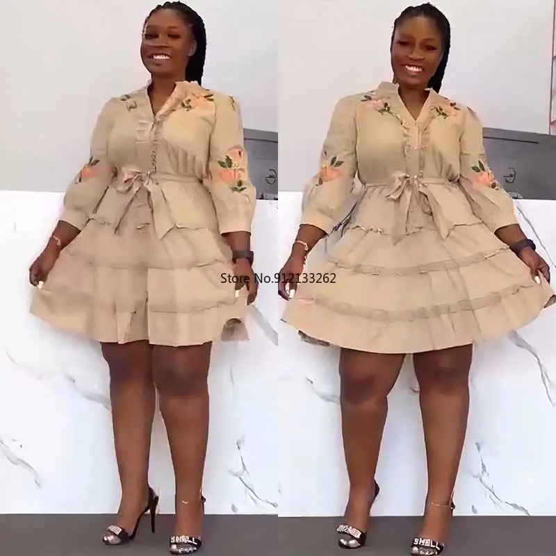 African Dresses for Women Spring Autumn African Women Black Green Khaki Three Quarter Sleeve Polyester Embroidery Dress L-3XL
African Dresses for Women Spring Autumn African Women Black Green Khaki Three Quarter Sleeve Polyester Embroidery Dress L-3XL