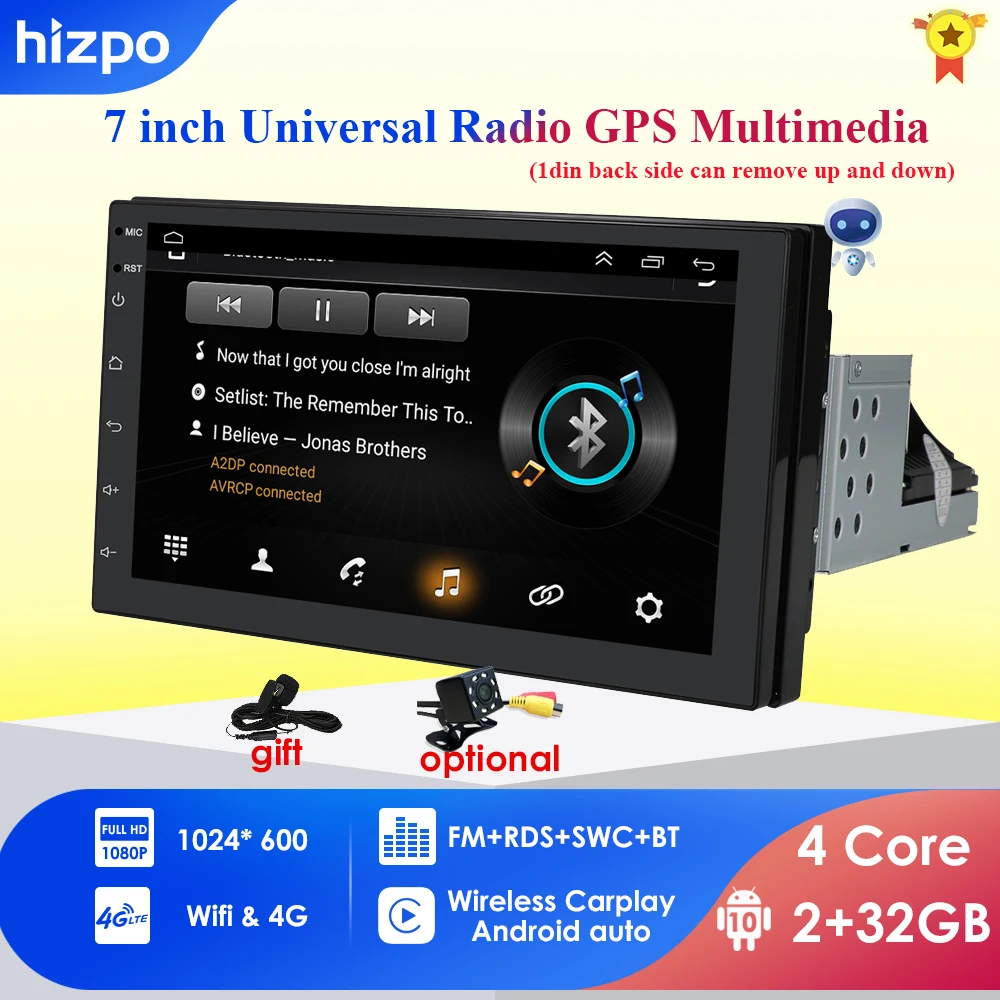 2GB+32GB Carplay 7inch 1 Din Android Auto Radio GPS Universal Car Multimedia Player Stereo 1Din Video Autoradio Audio Stereo RDS
2GB+32GB Carplay 7inch 1 Din Android Auto Radio GPS Universal Car Multimedia Player Stereo 1Din Video Autoradio Audio Stereo RDS