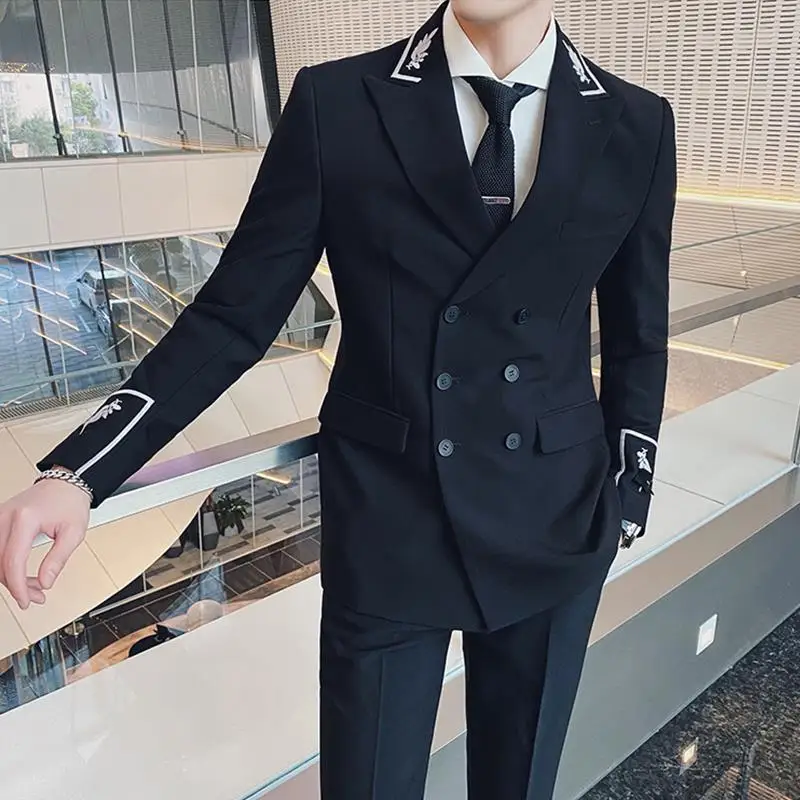 2022 New Arrival Men Fashion Korea Style Two Pieces Blazers Set Male Slim Fit Business Casual Suit Social Show Dress H209
2022 New Arrival Men Fashion Korea Style Two Pieces Blazers Set Male Slim Fit Business Casual Suit Social Show Dress H209