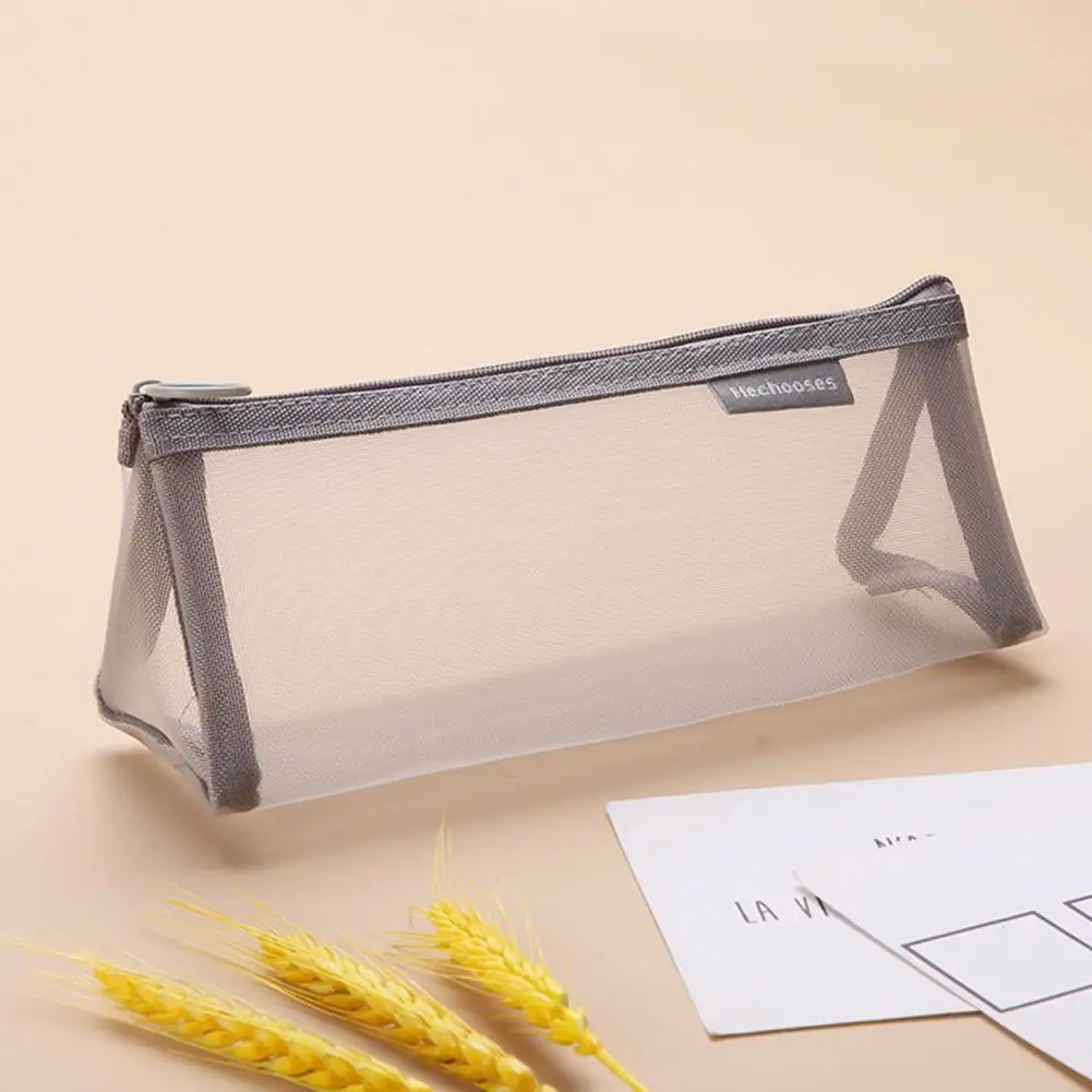 Exam Bag Useful Solid Color with Zipper Three-dimensional Triangle Mesh Pencil Bag for Students Pencil Case Exam Bag
Exam Bag Useful Solid Color with Zipper Three-dimensional Triangle Mesh Pencil Bag for Students Pencil Case Exam Bag