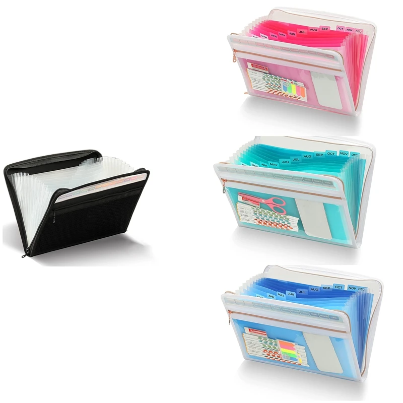 Zipper Accordion File Storage Bag,13 Pockets Expansion Folder With Zipper Accordion Folder,For Documents,Letter Size
Zipper Accordion File Storage Bag,13 Pockets Expansion Folder With Zipper Accordion Folder,For Documents,Letter Size