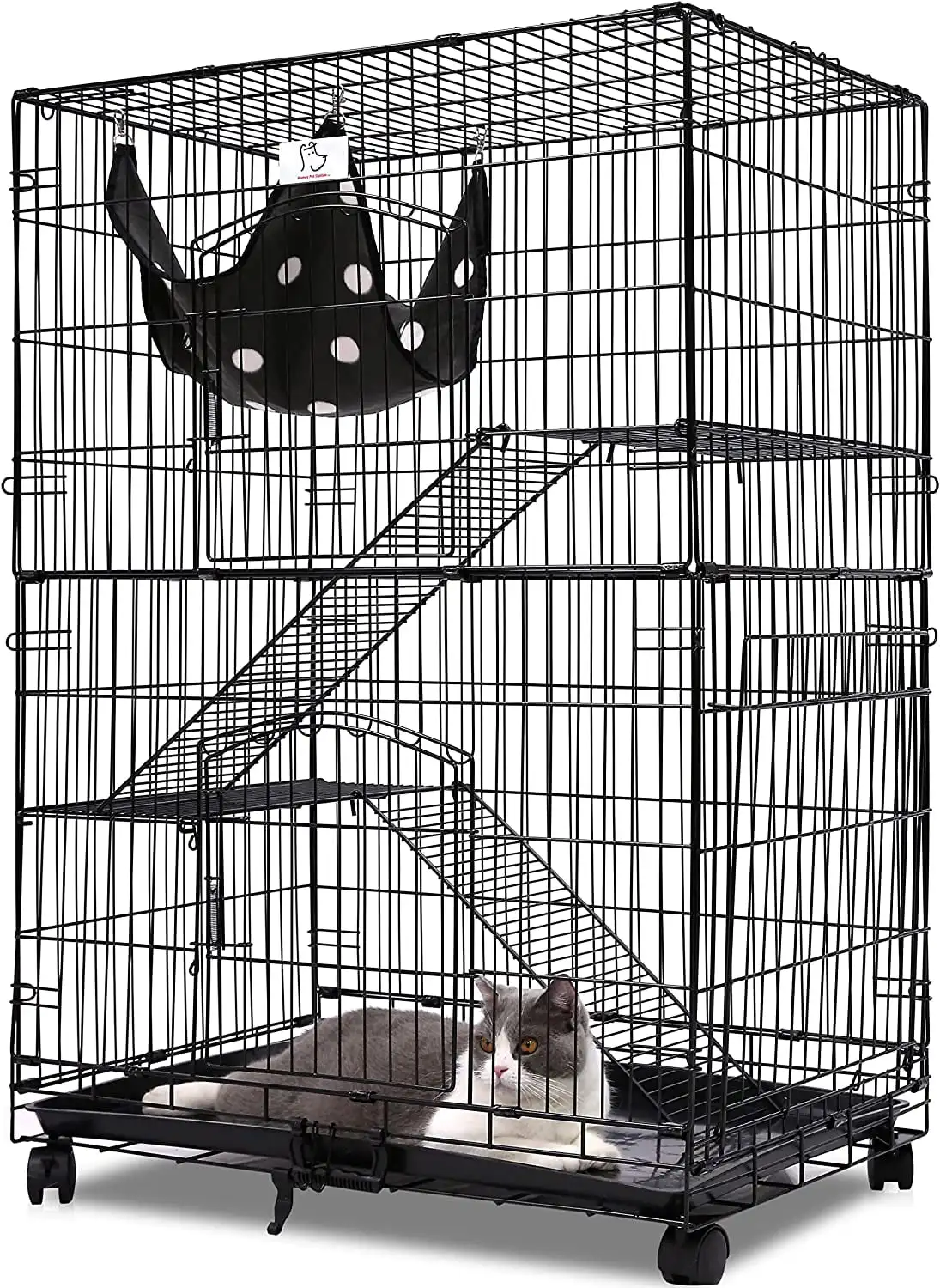 Wire Cat, Chinchilla, Ferret Cage w/ Tray and Casters 30 Inch pet Cage House Bedroom
Wire Cat, Chinchilla, Ferret Cage w/ Tray and Casters 30 Inch pet Cage House Bedroom