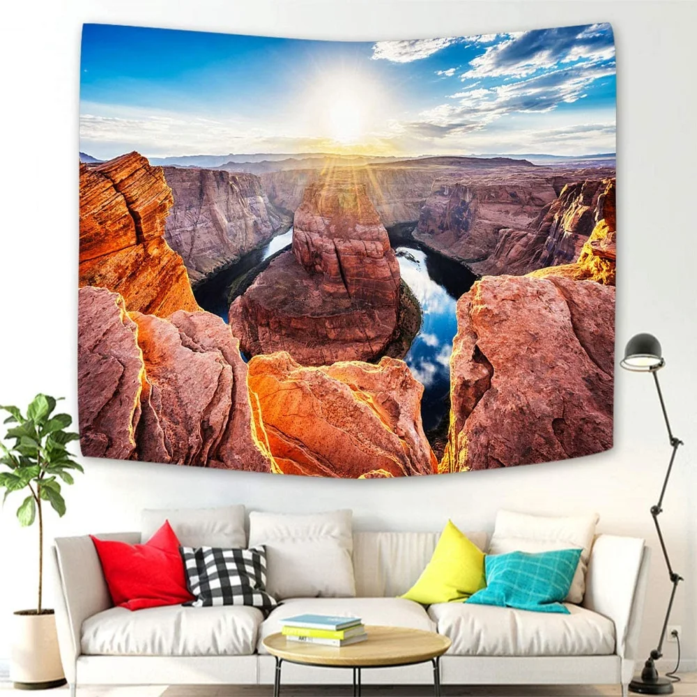 Sunset Grand Canyon Scenery Tapestry Coastal Palm Trees Strange Stone Landscape Tapestrie Bedroom Living Room Deco Wall Hanging
Sunset Grand Canyon Scenery Tapestry Coastal Palm Trees Strange Stone Landscape Tapestrie Bedroom Living Room Deco Wall Hanging