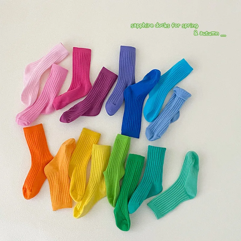 Children's Socks 2022 Spring New Candy Color Double Needle Tube Socks Cotton Boys and Girls Socks Baby Girl Clothes
Children's Socks 2022 Spring New Candy Color Double Needle Tube Socks Cotton Boys and Girls Socks Baby Girl Clothes