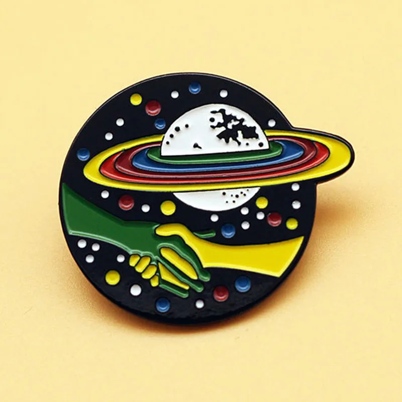 Cartoon Anime Space Friendship Alien Friendly Enamel Brooch Pin Lapel Pins Metal Badges Backpack Hat Fashion Jewelry Accessori
Cartoon Anime Space Friendship Alien Friendly Enamel Brooch Pin Lapel Pins Metal Badges Backpack Hat Fashion Jewelry Accessori