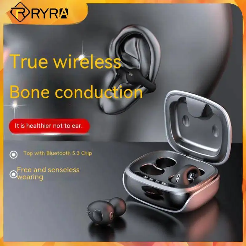 RYRA WIFI V5.3 Sports Earphones Clip-ear Bone Conduction Wireless Earphone Type-C Charging Headset With Charging Chamber Running
RYRA WIFI V5.3 Sports Earphones Clip-ear Bone Conduction Wireless Earphone Type-C Charging Headset With Charging Chamber Running
