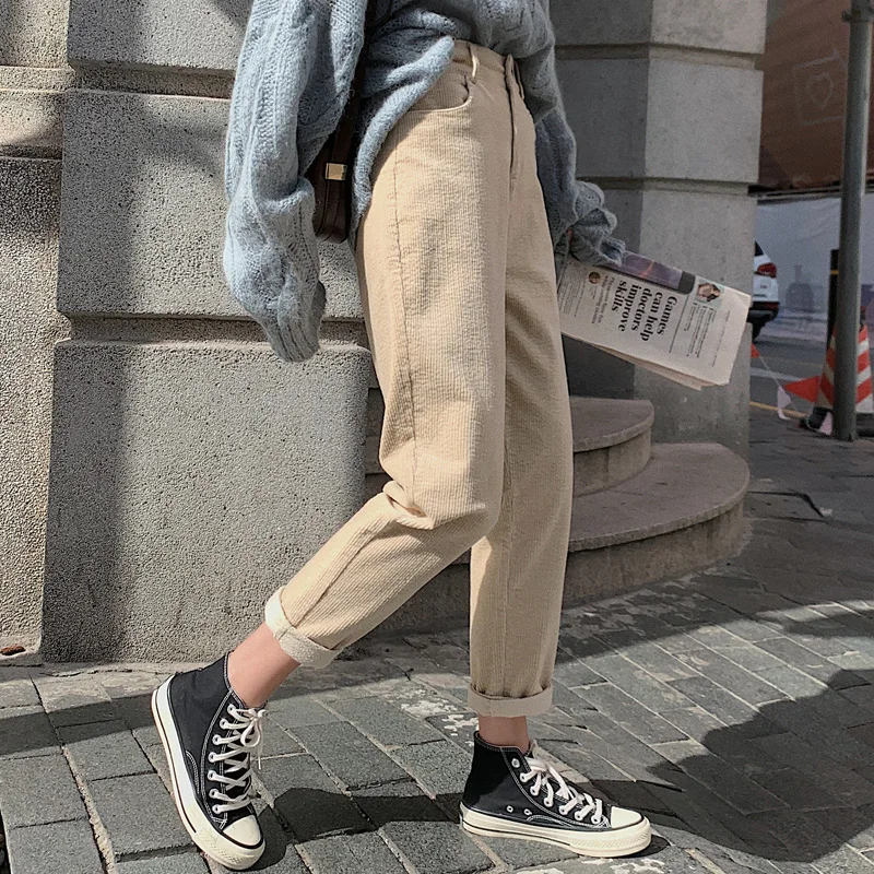 2021 New Loose Trousers Autumn Winter Thicken Women Corduroy Pants Fashion High Waist Female Harem Pants Streetwear Plus Size
2021 New Loose Trousers Autumn Winter Thicken Women Corduroy Pants Fashion High Waist Female Harem Pants Streetwear Plus Size