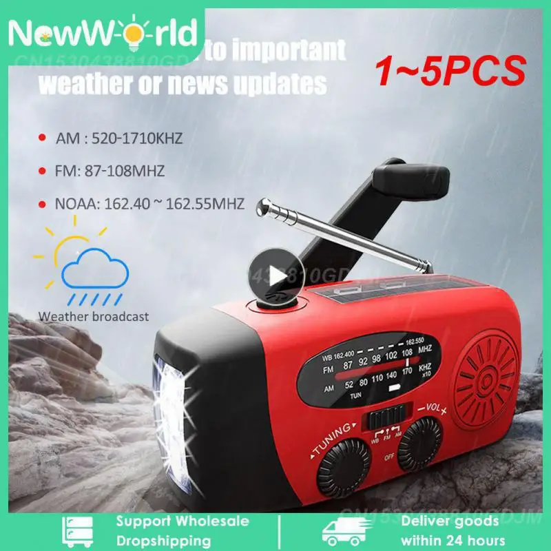 1~5PCS in 1 Emergency Charger Flashlight Hand Crank Generator Wind up Solar Dynamo Powered FM/AM Radio Charger LED Flashlight
1~5PCS in 1 Emergency Charger Flashlight Hand Crank Generator Wind up Solar Dynamo Powered FM/AM Radio Charger LED Flashlight