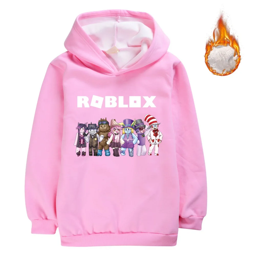 Girls ROBLOXings Cartoons hoody Kids Boys Fashion Long sleeve hoodie cotton velvet Warm Hooded Autumn Winter Children Clothing
Girls ROBLOXings Cartoons hoody Kids Boys Fashion Long sleeve hoodie cotton velvet Warm Hooded Autumn Winter Children Clothing