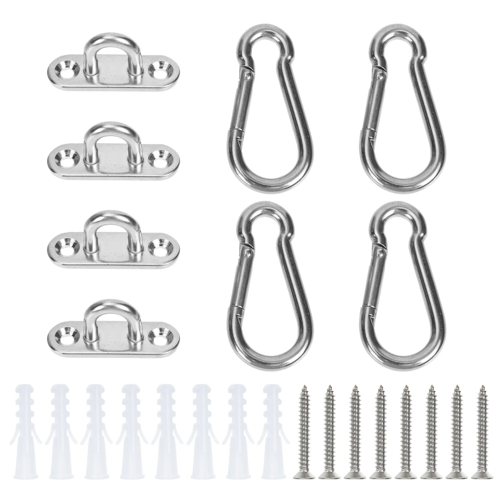 Swing Hammock Hooks Hook Kit Hanging Hanger Chair Heavy Hangers Duty Buckle Porch Ceiling Stainless Sandbag Carabiner Patio 
Swing Hammock Hooks Hook Kit Hanging Hanger Chair Heavy Hangers Duty Buckle Porch Ceiling Stainless Sandbag Carabiner Patio