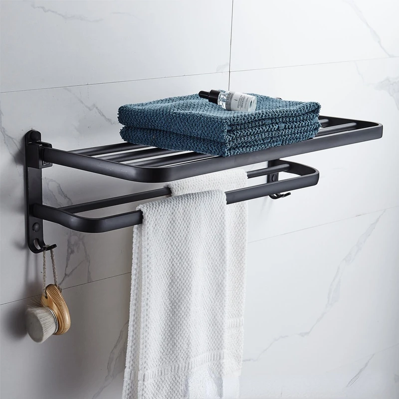 Space Aluminum Black Bath Towel Rack Pendant Bathroom Hotel Non Perforated Storage Rack Wall Towel Rack
Space Aluminum Black Bath Towel Rack Pendant Bathroom Hotel Non Perforated Storage Rack Wall Towel Rack