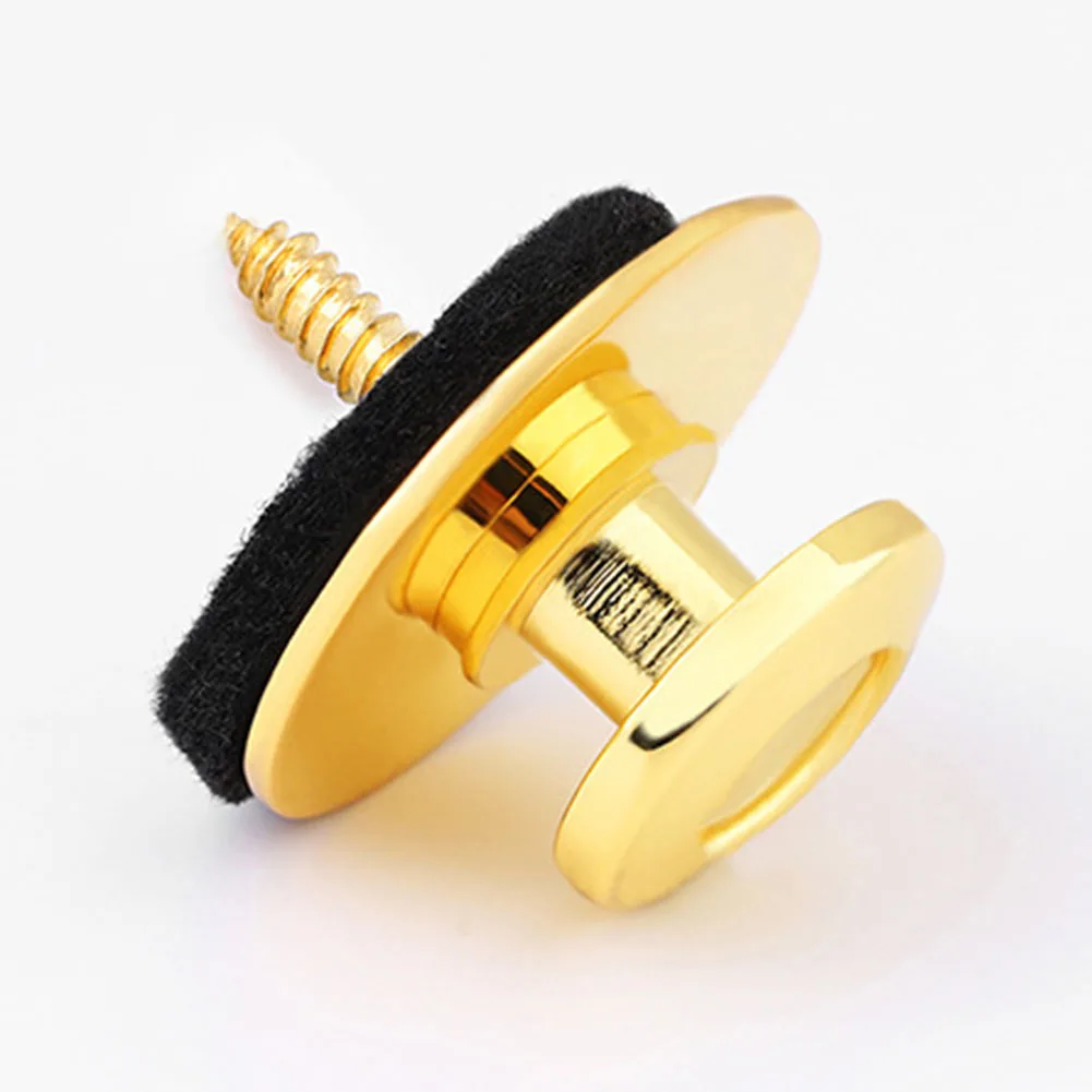 

Durable Guitar Strap Pin Pegs Strap Ukulele 3*2*1cm 8g Accessories Electric For Acoustic Gold Guitar Guitar Strap
