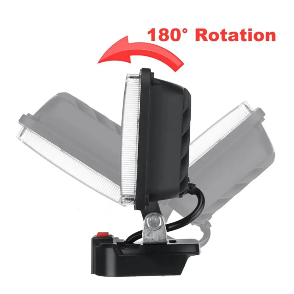 12000LM Lumens LED Work Lamp 13x10x12cm 14.5V-18V 18 Lamp Beads 3 Gears (Constant Light-Flashing-Off)
12000LM Lumens LED Work Lamp 13x10x12cm 14.5V-18V 18 Lamp Beads 3 Gears (Constant Light-Flashing-Off)