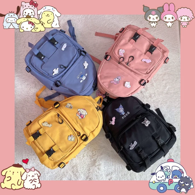 Sanrio Kawaii MyMelody школьная сумка Cinnamoroll Kuromi Pom Purin девушка мультфильм аниме путешествия компьютер Канцтовары холст рюкзак
Sanrio Kawaii MyMelody школьная сумка Cinnamoroll Kuromi Pom Purin девушка мультфильм аниме путешествия компьютер Канцтовары холст рюкзак