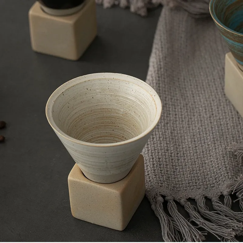 Stoneware Retro Ceramic Coffee Cup With Ceramic Base Handmade Glaze Tea Cup Latte Pull Flower Cup Household Pottery Vessel
Stoneware Retro Ceramic Coffee Cup With Ceramic Base Handmade Glaze Tea Cup Latte Pull Flower Cup Household Pottery Vessel