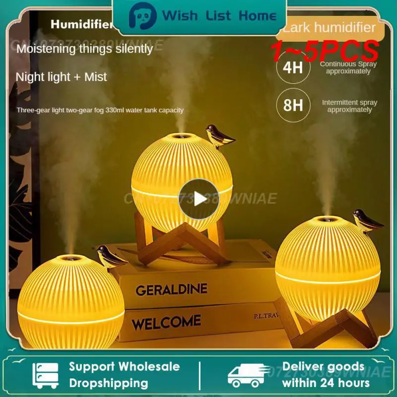 1~5PCS 330ml USB Ultrasonic Air Humidifier Lark Bird Ultrasonic Cool Mist Maker Atomizer for Home Office Air Freshener
1~5PCS 330ml USB Ultrasonic Air Humidifier Lark Bird Ultrasonic Cool Mist Maker Atomizer for Home Office Air Freshener