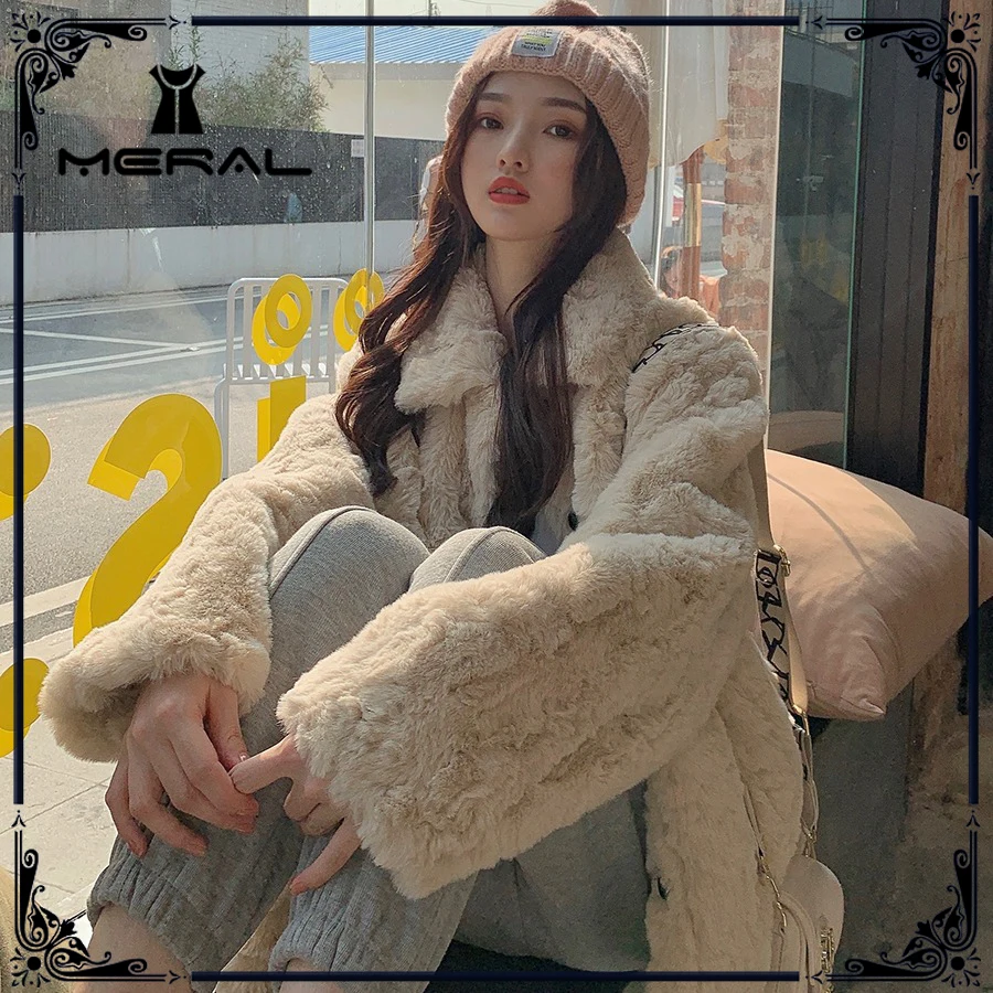 MERAL Winter Women's High-Quality Lamb Fur Coat Artificial Rabbit Fur Coat Luxurious Loose Lapel Thick Warmth Plus Size Women's
MERAL Winter Women's High-Quality Lamb Fur Coat Artificial Rabbit Fur Coat Luxurious Loose Lapel Thick Warmth Plus Size Women's