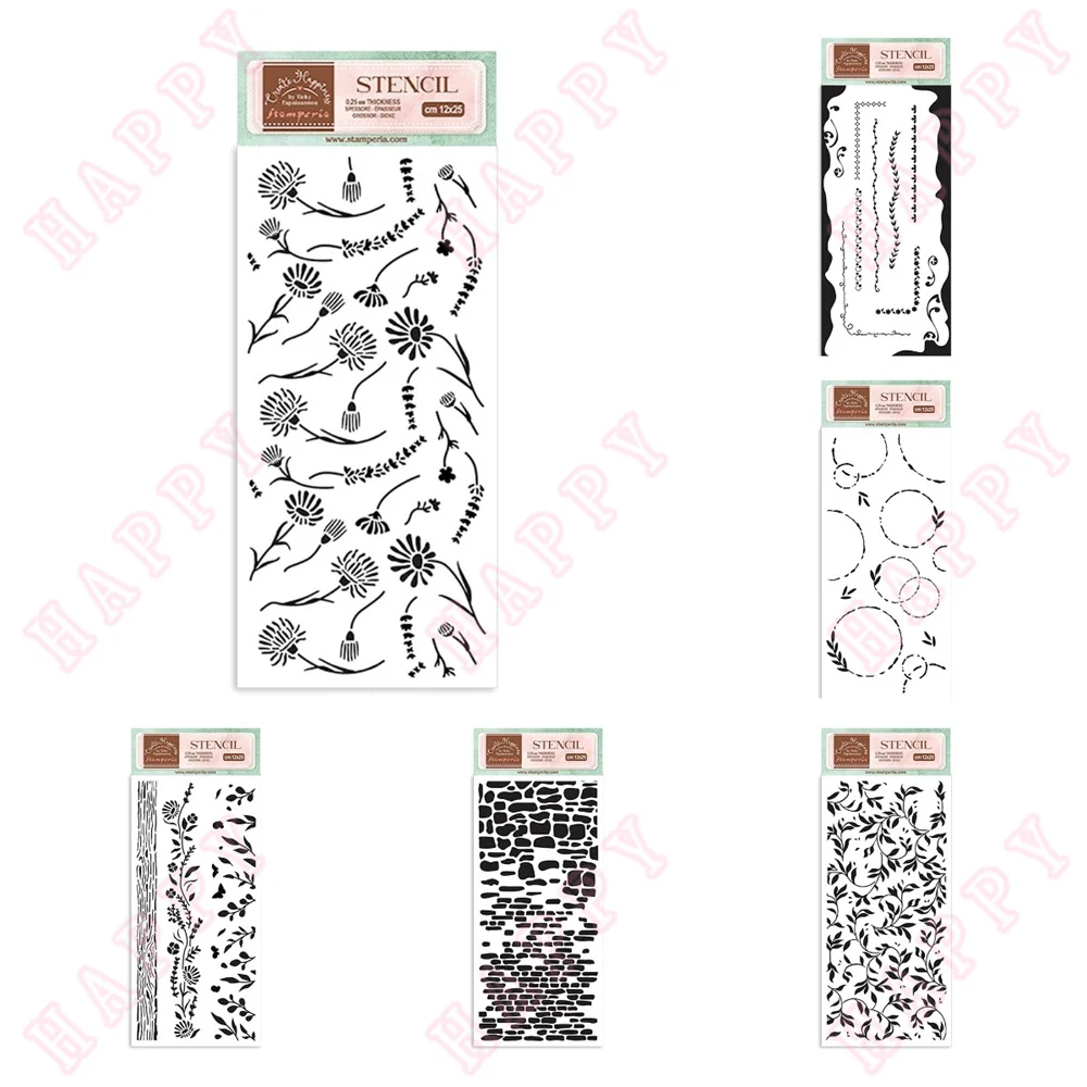 Nature Flowers Borders Garlands Bricks Plastic Stencils Diary Scrapbook Album Decoration Craft Engraving Make Embossing Template
Nature Flowers Borders Garlands Bricks Plastic Stencils Diary Scrapbook Album Decoration Craft Engraving Make Embossing Template