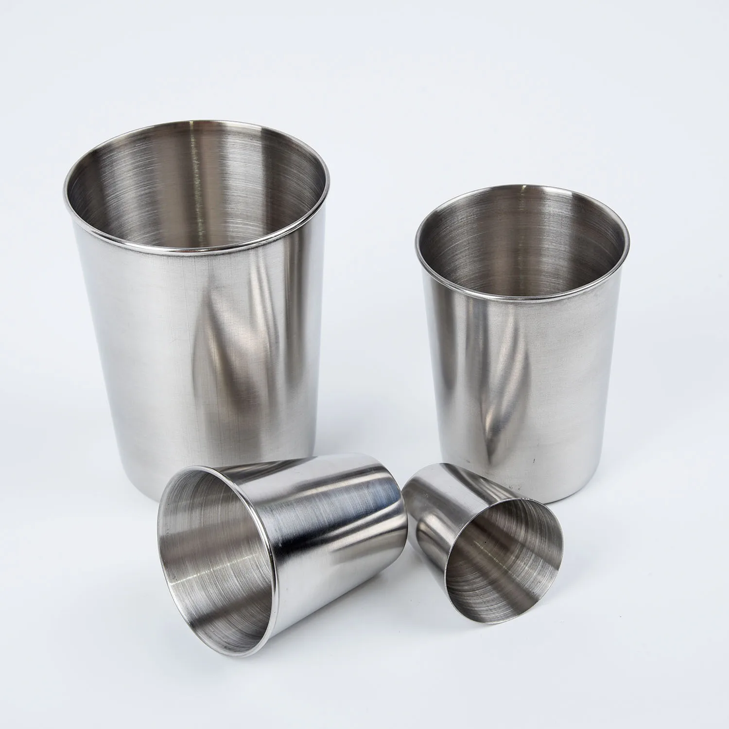 Stainless Steel Cup 30/70/180/320ml Beer Cola Milkshake Cup For Bar Coffee Shop Office Kitchen Accessories Stable & Wide Base
Stainless Steel Cup 30/70/180/320ml Beer Cola Milkshake Cup For Bar Coffee Shop Office Kitchen Accessories Stable & Wide Base
