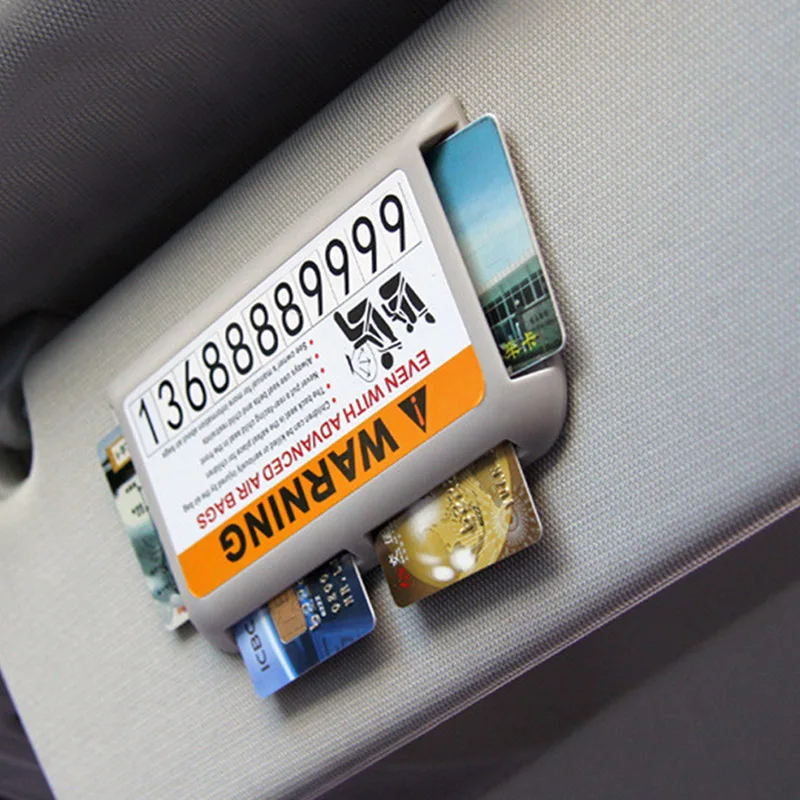 Universal Auto Sun Visor Organizer for Temporary Parking Phone Number Clip High-Speed IC Card Holder Car-Styling Sunshade Bag
Universal Auto Sun Visor Organizer for Temporary Parking Phone Number Clip High-Speed IC Card Holder Car-Styling Sunshade Bag