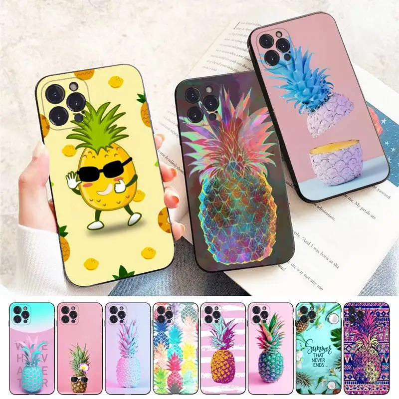 

Pineapple Aesthetic Art Phone Case For iPhone 11 12 13 14 Pro Max Mini X XS Max XR 6 7 8 Plus SE2 Funda Shell