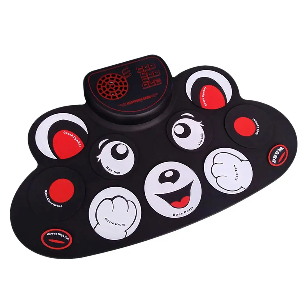 Roll-Up Drum with Speaker and Built in Rechargeable Battery Drum Practice Kit Children Gift Drum Pad Bear Shape Design,WG602
Roll-Up Drum with Speaker and Built in Rechargeable Battery Drum Practice Kit Children Gift Drum Pad Bear Shape Design,WG602