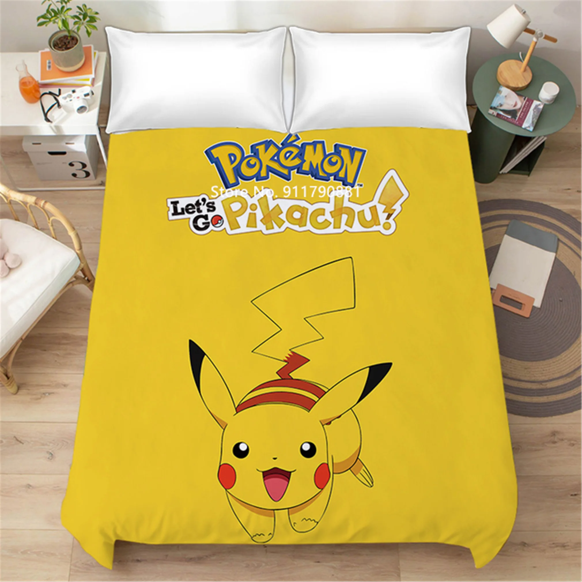Bandai Pokemon Animated Sheets Children's Pikachu Series Cartoon Color Printing Bedroom Decoration Home Bedding Home Textiles
Bandai Pokemon Animated Sheets Children's Pikachu Series Cartoon Color Printing Bedroom Decoration Home Bedding Home Textiles