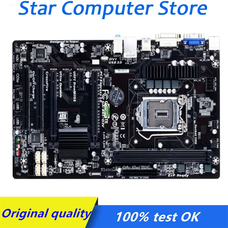 Для Gigabyte GA-B85-D3V компьютера USB3.0 SATA3 материнская плата LGA 1150 DDR3 B85 B85M настольная материнская плата Б/у
Для Gigabyte GA-B85-D3V компьютера USB3.0 SATA3 материнская плата LGA 1150 DDR3 B85 B85M настольная материнская плата Б/у