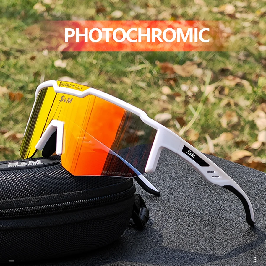 S&M Photochromic Polarized Cycling Glasses 2023 Men Women Bike Eyewear Sports MTB Bicycle Goggles Running Riding Sunglasses
S&M Photochromic Polarized Cycling Glasses 2023 Men Women Bike Eyewear Sports MTB Bicycle Goggles Running Riding Sunglasses