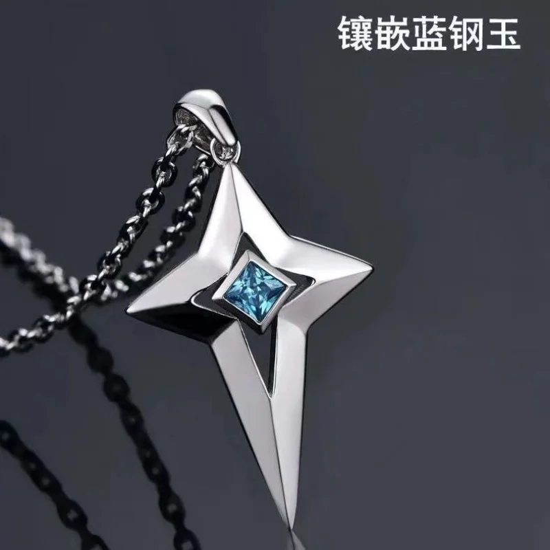 Disney S925 Sterling Silver Men's meteor PENDANT CROSS NECKLACE men's and women's Blue Star Pendant Pendant
Disney S925 Sterling Silver Men's meteor PENDANT CROSS NECKLACE men's and women's Blue Star Pendant Pendant