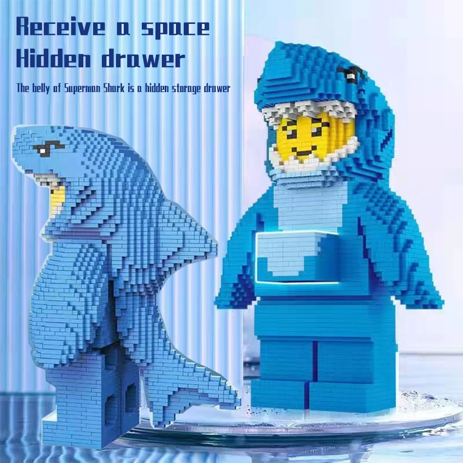 3310PCS City Shark Man MOC Model Building Blocks Sharkman Educational Diamond Micro Bricks Christmas Toys For Children Gifts
3310PCS City Shark Man MOC Model Building Blocks Sharkman Educational Diamond Micro Bricks Christmas Toys For Children Gifts