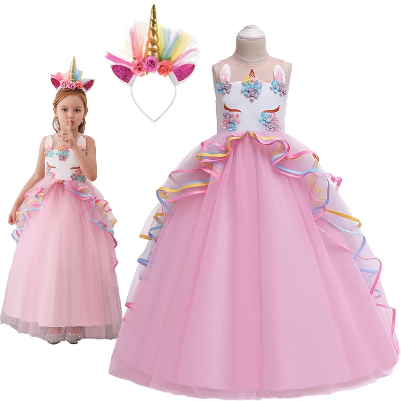 Unicorn Tutu Dress for Little Girl Children Fancy Wedding Dress Birthday Embroidery Costume Summer Sleeveless Elegant Party Gown
Unicorn Tutu Dress for Little Girl Children Fancy Wedding Dress Birthday Embroidery Costume Summer Sleeveless Elegant Party Gown