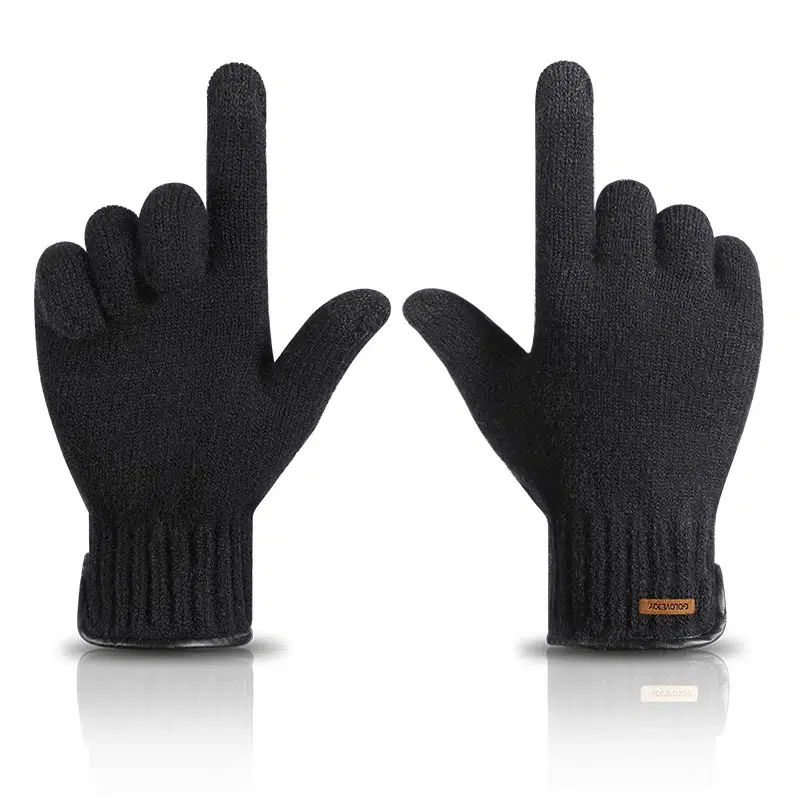 Men's Ski Knitted Gloves Fleece Thickened Windproof Non-slip Touch Screen For Outdoor Sports Cycling Hiking Running
Men's Ski Knitted Gloves Fleece Thickened Windproof Non-slip Touch Screen For Outdoor Sports Cycling Hiking Running