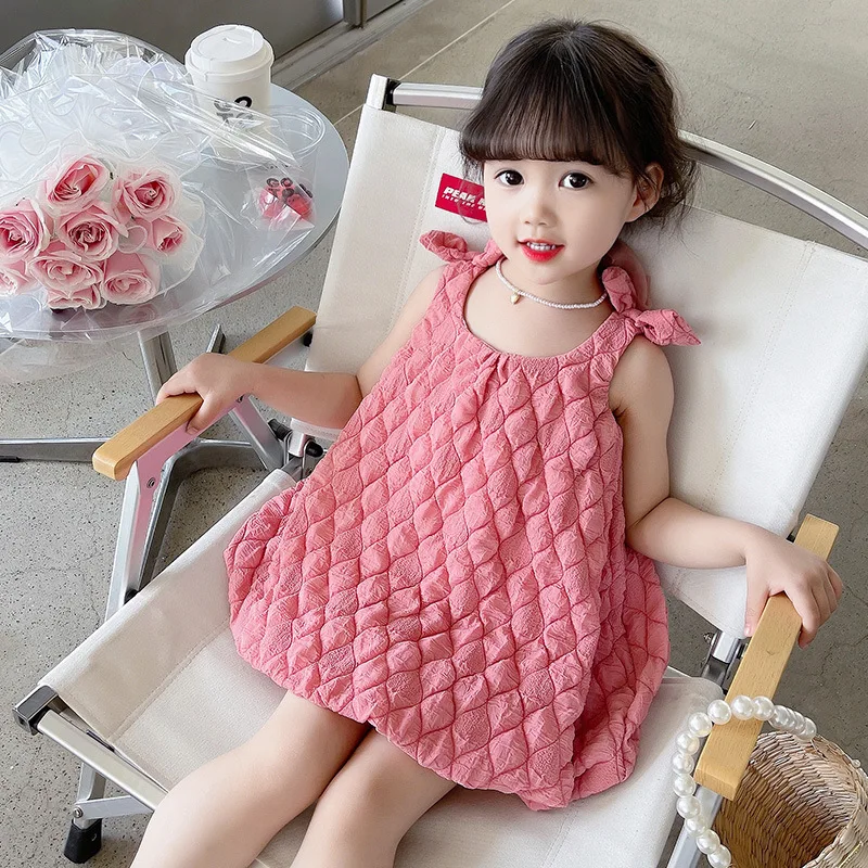 New Summer Children Girl Dresses 2023 Cotton Fashion Sleeveless Strap Pink Princess Dress For Birthday Party 2-8Years
New Summer Children Girl Dresses 2023 Cotton Fashion Sleeveless Strap Pink Princess Dress For Birthday Party 2-8Years