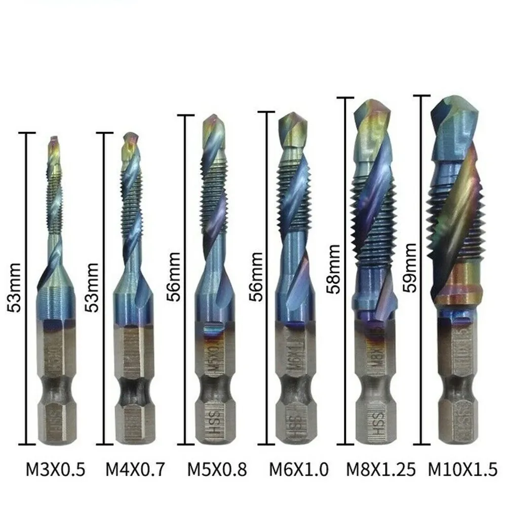 12Pcs M3-M10 Composite Hex Shank HSS Metric Screw Thread Tap Drill Bits Screw Threading Machine M3 M4 M5 M6 M8 M10
12Pcs M3-M10 Composite Hex Shank HSS Metric Screw Thread Tap Drill Bits Screw Threading Machine M3 M4 M5 M6 M8 M10