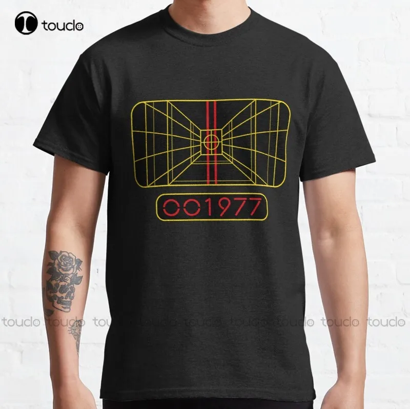Новинка 1977, Классическая хлопковая Футболка с рисунком «жди On Target», мужские повседневные футболки унисекс
Новинка 1977, Классическая хлопковая Футболка с рисунком «жди On Target», мужские повседневные футболки унисекс