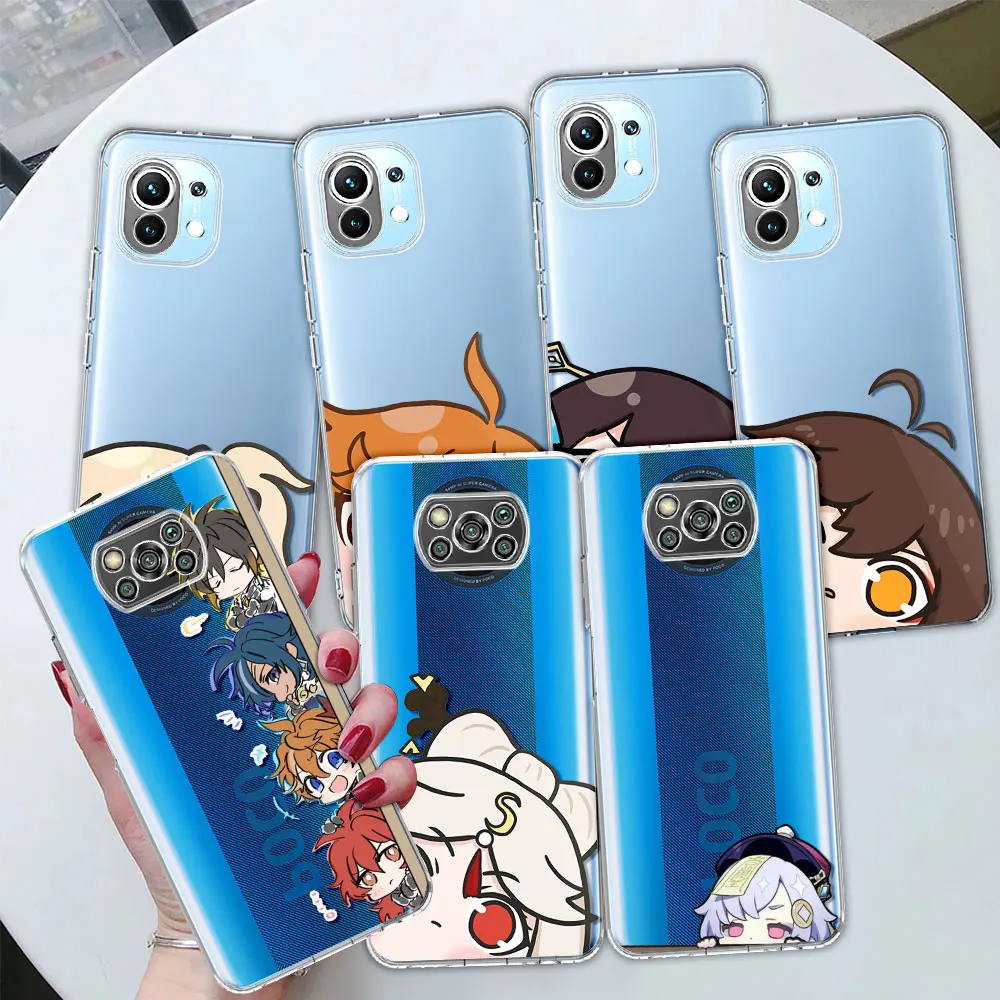 Clear Case for Xiaomi Mi Poco X3 NFC 11 Lite 12 Pro M3 11T SmartPhone Cases 12X 11X F3 9T F1 Soft Cover Cute Genshin Impact
Clear Case for Xiaomi Mi Poco X3 NFC 11 Lite 12 Pro M3 11T SmartPhone Cases 12X 11X F3 9T F1 Soft Cover Cute Genshin Impact