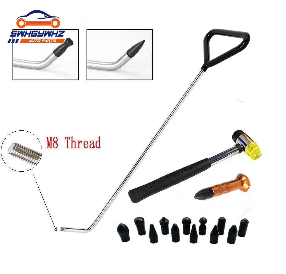 Dent Repair Tool Kit Stainless Steel Universal Scar Repair Hook Push Rod Car Crowbar Auto Body and Door Sunken Tool Kit
Dent Repair Tool Kit Stainless Steel Universal Scar Repair Hook Push Rod Car Crowbar Auto Body and Door Sunken Tool Kit