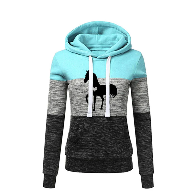Spring Casual Fashion Street Hoodie Clothes Women's Hoodie Love Horse Print Splicing Sweatshirt XS-4Xl
Spring Casual Fashion Street Hoodie Clothes Women's Hoodie Love Horse Print Splicing Sweatshirt XS-4Xl