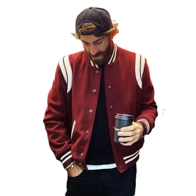 2021 New Arrival Bomber Jacket Men Rib Sleeve Cotton Casual Baseball Uniform Collar Coat Star Autumn And Winter Spliced Short
2021 New Arrival Bomber Jacket Men Rib Sleeve Cotton Casual Baseball Uniform Collar Coat Star Autumn And Winter Spliced Short