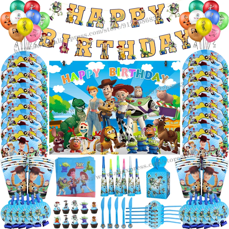Toy Story Theme Birthday Party Balloon Buzz Lightyear&Woody Disposable Tableware Set Kid Party Banner Decor Napkin Cup Supplies
Toy Story Theme Birthday Party Balloon Buzz Lightyear&Woody Disposable Tableware Set Kid Party Banner Decor Napkin Cup Supplies