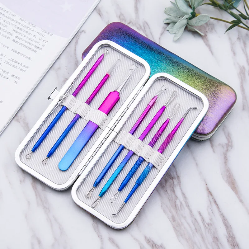 7pcs/bag Blackhead Removal Needles Black Dots Cleaner Stainless Steel Spot Extractor Acne Treatment Needle Face Clean Care Tool
7pcs/bag Blackhead Removal Needles Black Dots Cleaner Stainless Steel Spot Extractor Acne Treatment Needle Face Clean Care Tool