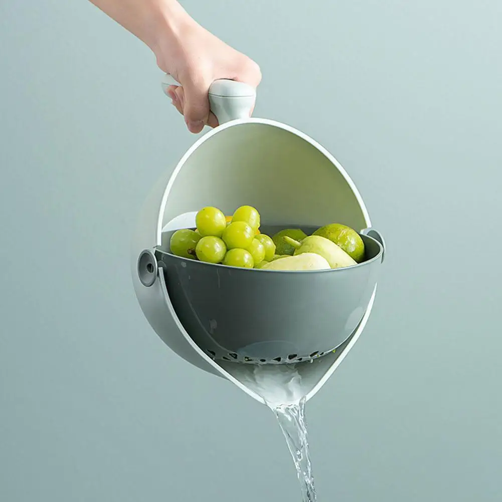 Double Drain Basket Bowl Rotatable Washing Storage Basket Strainers Drainer Vegetable Cleaning Colander Kitchen Tool
Double Drain Basket Bowl Rotatable Washing Storage Basket Strainers Drainer Vegetable Cleaning Colander Kitchen Tool